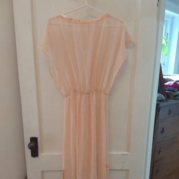 Vintage peach dress - Picture 3 of 4